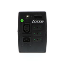 Forza SL Series SL-802UL-C - UPS - CA 220 V - 480 vatios - 800 VA - 9 Ah - USB - conectores de salida: 4 - Italia - negro