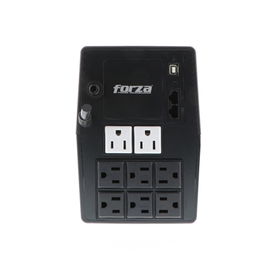 Forza SL Series SL-1012UL - UPS - CA 220 V - 600 vatios - 1000 VA - 7 Ah - USB - conectores de salida: 8 - negro