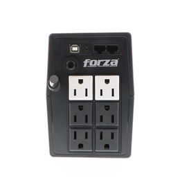 Forza SL Series SL-402UL - UPS - CA 220 V - 240 vatios - 400 VA - 4.5 Ah - USB - conectores de salida: 6 - negro Forza SL Series SL-402UL - UPS - CA 220 V - 240 vatios - 400 VA - 4.5 Ah - USB - conectores de salida: 6 - negro