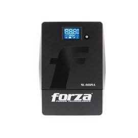 Forza SL Series SL-602UL - UPS - CA 220 V - 360 vatios - 600 VA - 7 Ah - USB - conectores de salida: 6 - negro