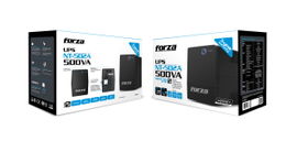 Forza NT Series NT-502A - UPS - CA 220 V - 250 vatios - 500 VA - 4.5 Ah - conectores de salida: 4 - Argentina - negro Forza NT Series NT-502A - UPS - CA 220 V - 250 vatios - 500 VA - 4.5 Ah - conectores de salida: 4 - Argentina - negro