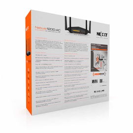 Nexxt Nebula 1200-AC - Enrutador inalámbrico - conmutador de 3 puertos - GigE - 802.11a/b/g/n/ac - Doble banda