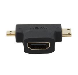 Xtech - Video / audio adapter - HDMI - 19 pin micro HDMI Type D - 19 pin mini HDMI Type C