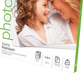 Klip Xtreme KPA-530 - Papel fotográfico - Papel fotográfico mate - Inyección de tinta - 50 hoja(s) - Premium 8.5x11in