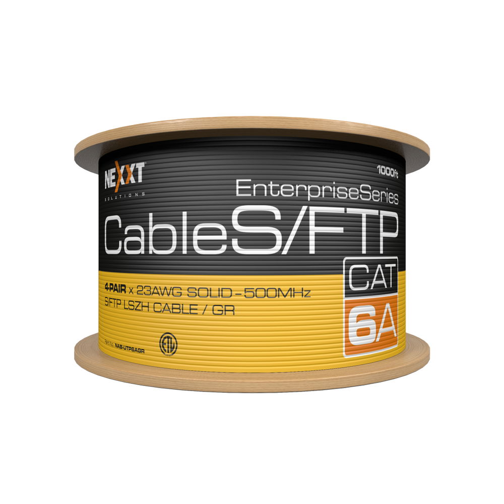 Nexxt Enterprise Cat6A S/FTP Cable 4P 23AWG LSZH 305m GR Nexxt Enterprise Cat6A S/FTP Cable 4P 23AWG LSZH 305m GR