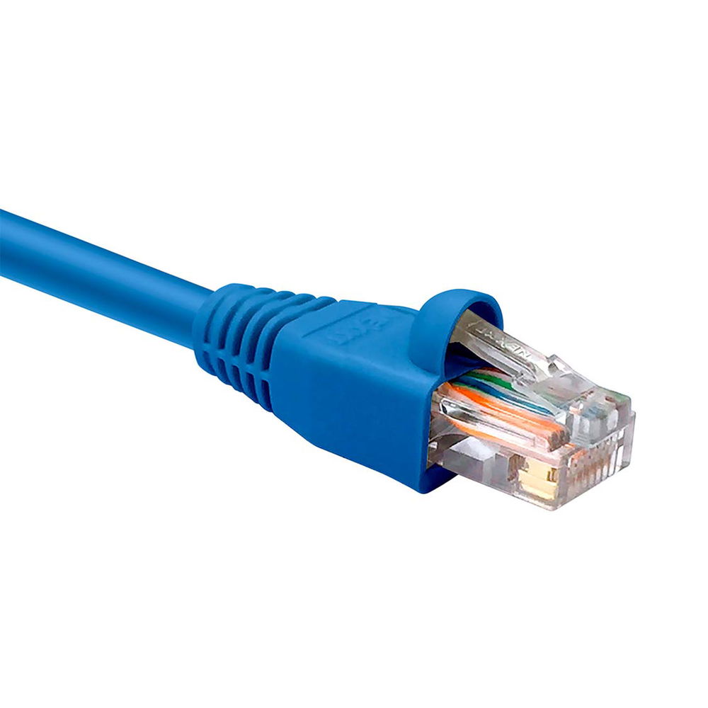 Nexxt - Cable de interconexión - RJ-45 (M) a RJ-45 (M) - 15.2 m - UTP - CAT 5e - moldeado, trenzado - azul