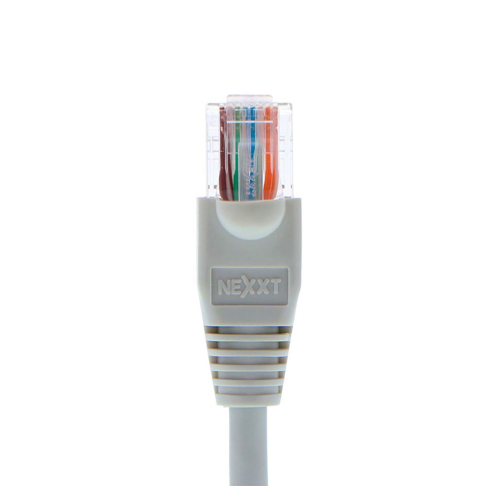 Nexxt - Cable de interconexión - RJ-45 (M) a RJ-45 (M) - 15.2 m - UTP - CAT 5e - moldeado, trenzado - gris