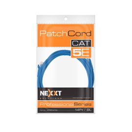 Nexxt - Cable de interconexión - RJ-45 (M) a RJ-45 (M) - 4.3 m - UTP - CAT 5e - moldeado, trenzado - azul Nexxt - Cable de interconexión - RJ-45 (M) a RJ-45 (M) - 4.3 m - UTP - CAT 5e - moldeado, trenzado - azul