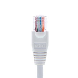 Nexxt - Cable de interconexión - RJ-45 (M) a RJ-45 (M) - 90 cm - UTP - CAT 5e - moldeado, trenzado - blanco