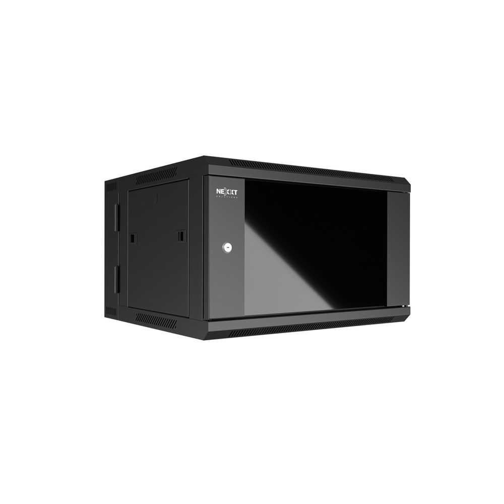 Nexxt Solutions - Rack armario - instalable en pared - RAL 9005, negro barniz - 12U - 19