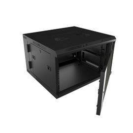 Nexxt Solutions - Rack armario - instalable en pared - RAL 9005, negro barniz - 12U - 19