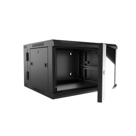 Nexxt Solutions - Rack armario - instalable en pared - RAL 9005, negro barniz - 12U - 19