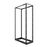 Nexxt Solutions - Rack marco abierto - 4 postes - instalable en el suelo - RAL 9005, negro barniz - 42U - 19