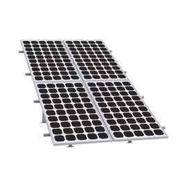 Montaje de aluminio en techo o piso de concreto para  arreglo 2 x 2  módulos fotovoltáicos línea Starter
