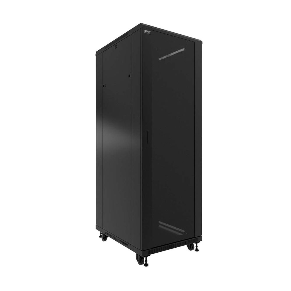 Nexxt Solutions SKD - Armario - instalable en el suelo - RAL 9005, negro barniz - 37U - 19