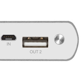 Klip Xtreme KBH-205SV - Power bank - 20000 mAh - 5 pin Micro-USB Type B - 2 x 4 pin USB Type A - Phone / Other / Portable player / Tablet / Cellular phone / Camera - Lithium ion - Silver - Para Universal