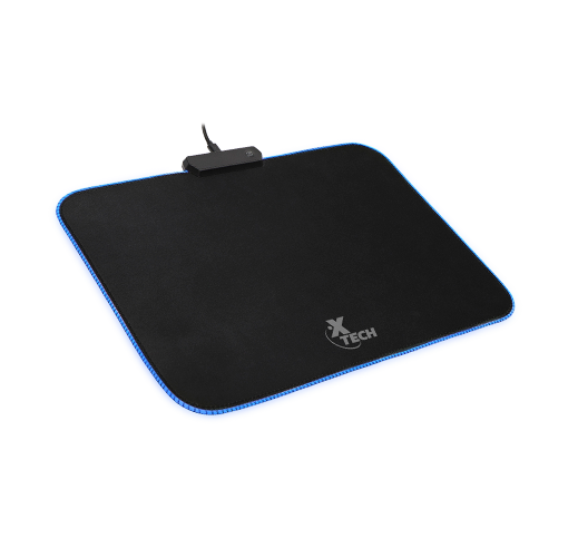 Xtech - Mouse pad - Mantra - XTA-200 - Gaming - 7 colors to choose from: seven preset solid colors and two animated modes with breathing and running effect - One-touch control button allows you to easily toggle through the lighting effects - Plug and