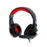 Xtech - Headset - Wired - XTH- 540 - Ixion - Gaming - Backlit: Red - Connection type: 3.5mm (TRRS) and USB for power - Compatible platforms: Multi-platform -Buttons: Volume control, microphone (on/off) in control capsule -Cable length: 6.5ft, braided