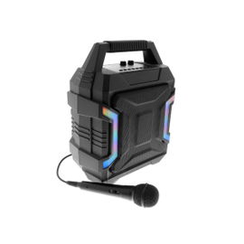 Sistema de Parlantes Xtech XTS-700 Spree - Negro - Iluminación LED integrada - Reproducción de archivos directo desde una memoria USB o una tarjeta microSD - Puerto auxiliar estéreo - Batería recargable