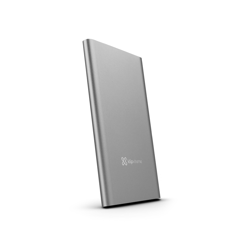Klip Xtreme KBH-175 - Cargador portátil - 8000 mAh - 2 conectores de salida (USB) - plata