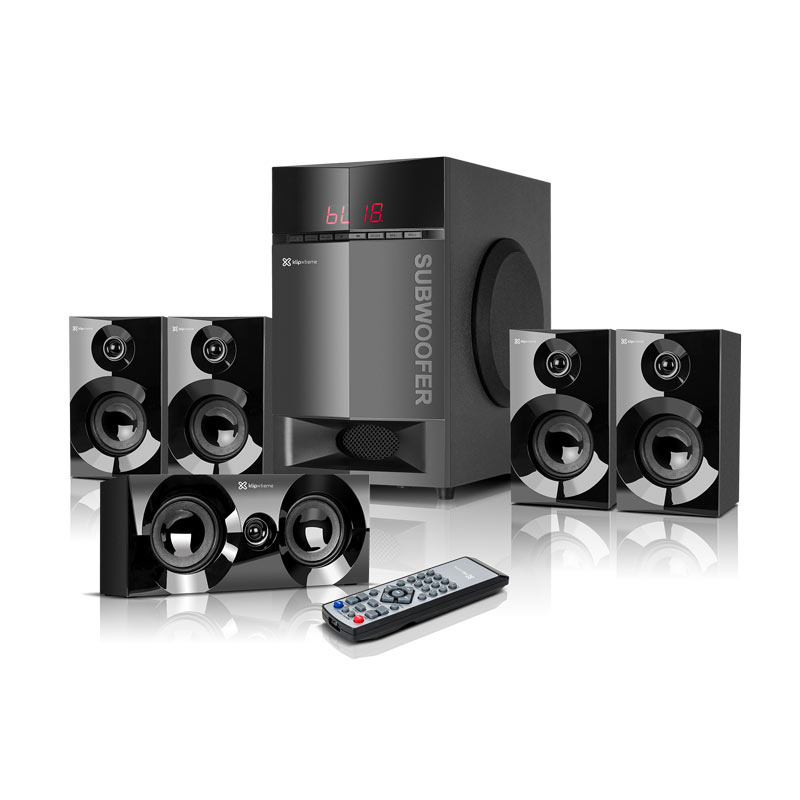 Klip Xtreme KWS-751 - 5.1 Channel - Wireless - Black