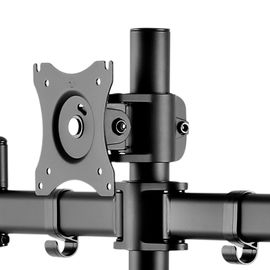 Klip Xtreme KPM-321 - Base - para 3 pantallas LCD (brazo ajustable) - plástico, acero de alta calidad - negro - tamaño de pantalla: 13