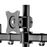 Klip Xtreme KPM-321 - Base - para 3 pantallas LCD (brazo ajustable) - plástico, acero de alta calidad - negro - tamaño de pantalla: 13