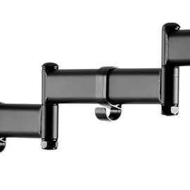 Klip Xtreme KPM-321 - Base - para 3 pantallas LCD (brazo ajustable) - plástico, acero de alta calidad - negro - tamaño de pantalla: 13