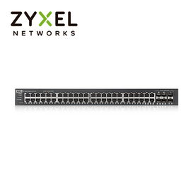 SWITCH ZYXEL GS2220-50HP 48 PUERTOS RJ45 10/100/1000 Mbps CON ENERGIA POE AF/AT + 4 PUERTOS COMBO RJ45/SFP 1000 Mbps + 2 PUERTOS SFP 1000 Mbps ADMINISTRABLE-L2 ENERGIA TOTAL 375W COMPATIBLE CON NEBULA