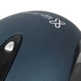 Klip Xtreme ClickQuiet KMO-250 - Ratón - ergonómico - óptico - 3 botones - cableado - USB - azul