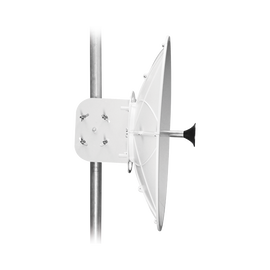 Antena direccional para B11, Doble polaridad, 10 a 11.7 GHz, 2 ft, Alta ganancia en 34 dBi, Montaje incluido