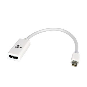 Xtech - DisplayPort adapter - 19 pin HDMI Type A - Mini DisplayPort Xtech - DisplayPort adapter - 19 pin HDMI Type A - Mini DisplayPort
