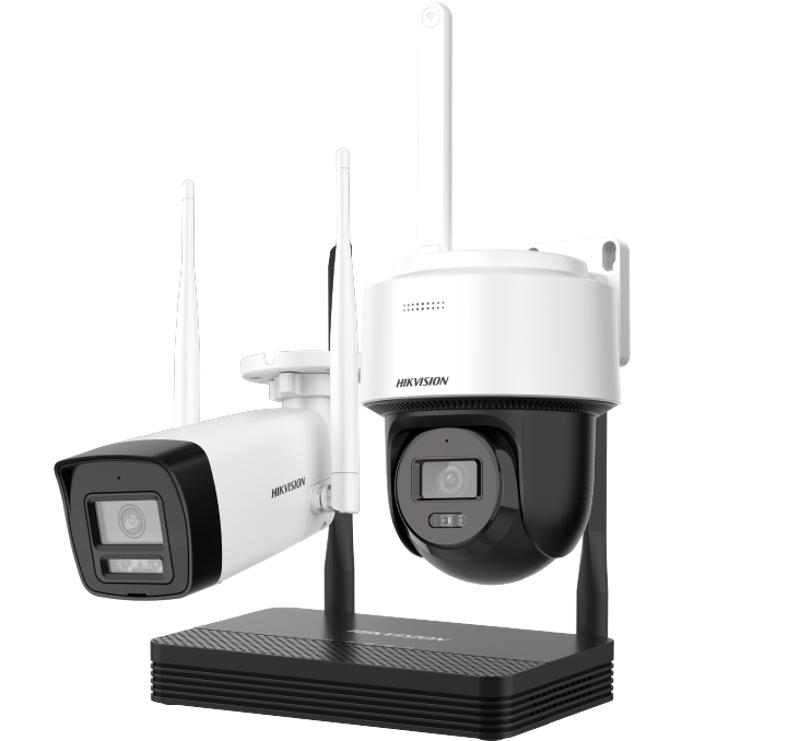 Hikvision - Network surveillance camera - 2MP H.265 One bullet + One PTD
