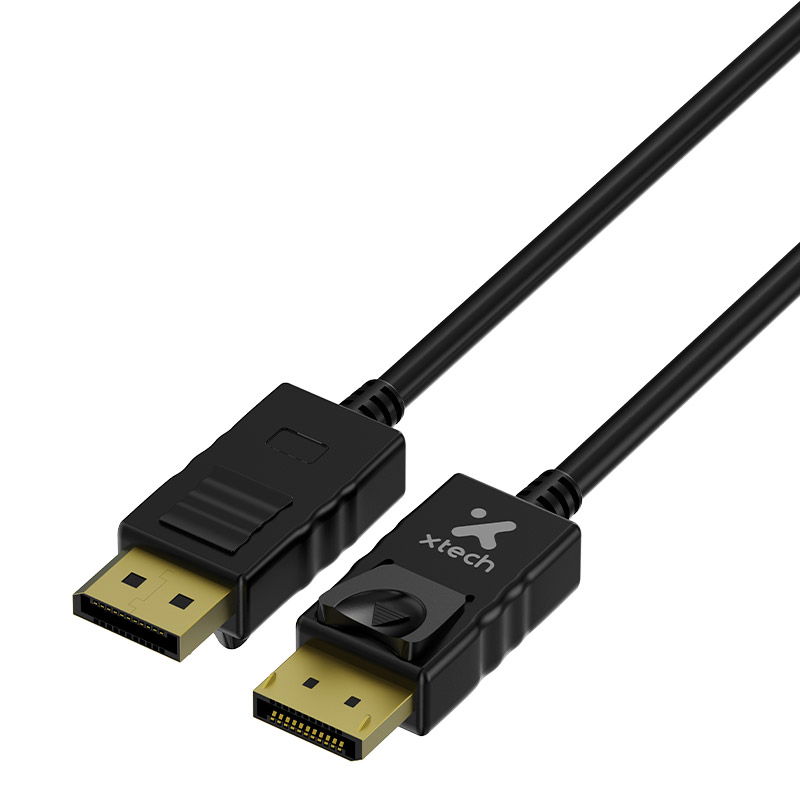 Xtech - DisplayPort cable - DisplayPort male - 1.83 m - All black - XTC-379 Xtech - DisplayPort cable - DisplayPort male - 1.83 m - All black - XTC-379