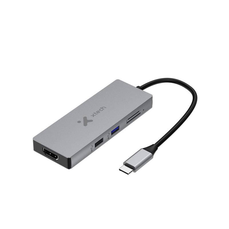 Xtech - Hub - 5 puertos - USB-C® 5-in-1 XTC-564