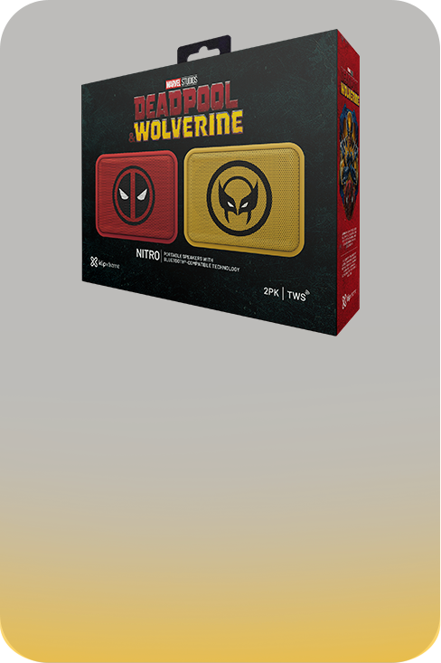 Klip Xtreme KBS-025MD-2PK - Speaker - 2 Pack Deadpool Wolverine Klip Xtreme KBS-025MD-2PK - Speaker - 2 Pack Deadpool Wolverine