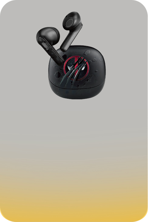 Klip Xtreme - KTE-007MD - True wireless earphones - Para Phone / Para Portable electronics / Para Tablet - Wireless - Marvel Deadpool Klip Xtreme - KTE-007MD - True wireless earphones - Para Phone / Para Portable electronics / Para Tablet - Wireless - Marvel Deadpool