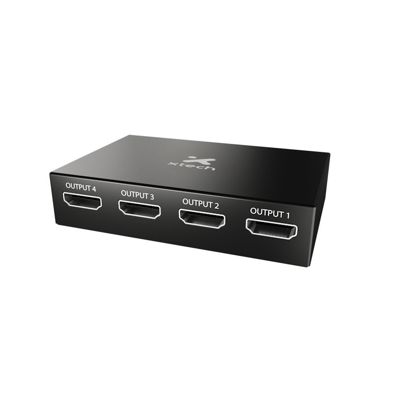 Xtech - HDMI Splitter - 1 Input to 4 Output XHA-420