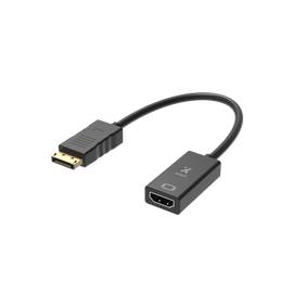 Xtech - Display adapter - 20 pin DisplayPort - 19 pin HDMI Type A - Black - Dis Pt (m) to HDMI (f) XTC-378