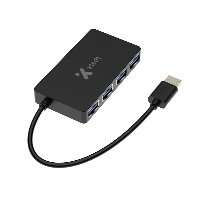 Xtech - Hub - 4 puertos - USB 3.0 XTC-391