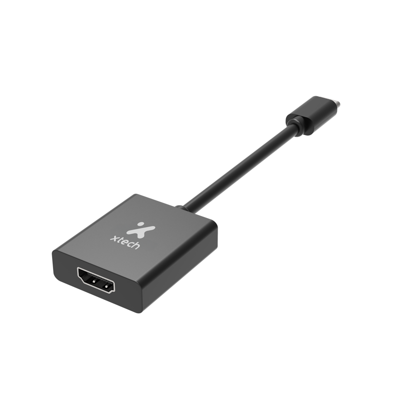 Xtech - Video adapter - USB Type C - HDMI - Black - (m) to (f) XTC-541