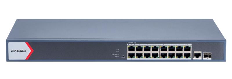 Hikvision - Switch - 16 - Gigabit Smart POE DS-3E1518P-E