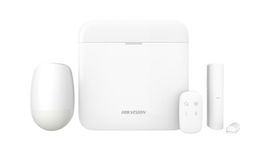 Hikvision AX Pro Series DS-PWA48-Kit-WB - Sistema de alarma - inalámbrico, cableado - 802.11b/g/n, Tri-X - 433 MHz, 2.4 Ghz - 10/100 Ethernet - blanco