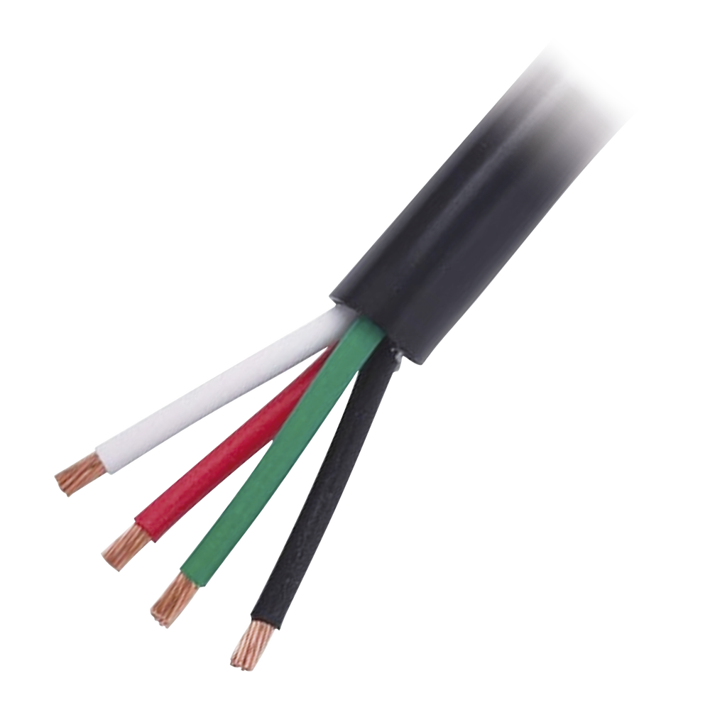 Cable de Uso Rudo 4 Hilos Calibre 12 AWG, Hasta 600 V. Rollo de 100 m.