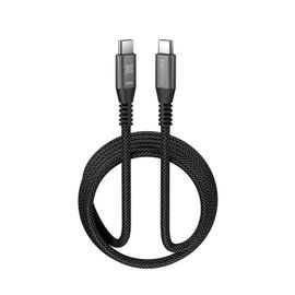Klip Xtreme - USB cable - 24 pin USB-C - 3 m - Black - 100W Braided Fast charging