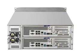 Controlador Doble de Almacenamiento en Red / 24 Discos Duros Incluidos (8 TB) / RAID / iSCSI / NFS / Graba 448 canales IP / 2 Tarjetas Red / Incluye 24 HDD Preinstalados