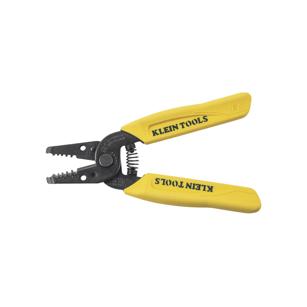 Pinza Klein Peladora y Cortadora de Cable Solido AWG 10-18.