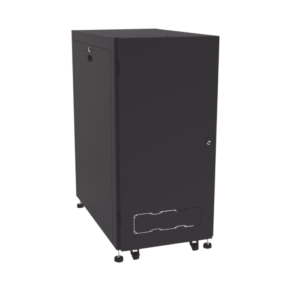 Gabinete Profesional para Telecomunicaciones de 24UR, 600 mm de Ancho x 1000 mm de Profundidad.