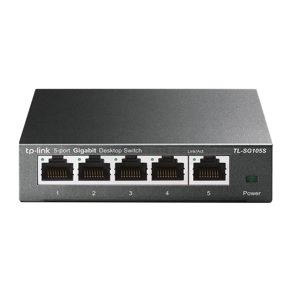 TP-Link - Switch - SG105S 5-Port Gigabit Desktop