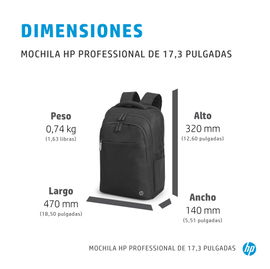 HP Professional - Mochila para transporte de portátil - 17.3
